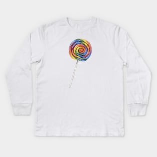 Rainbow Lollipop Kids Long Sleeve T-Shirt